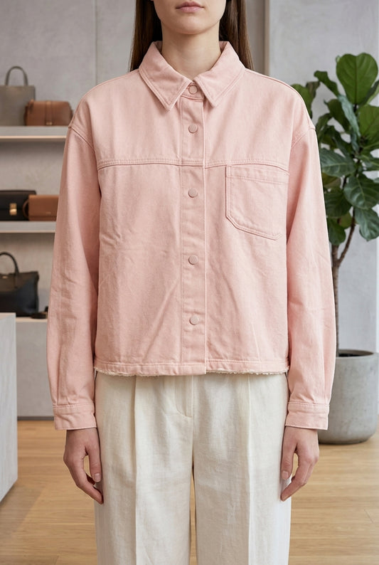 DENIM CROP SHIRT
