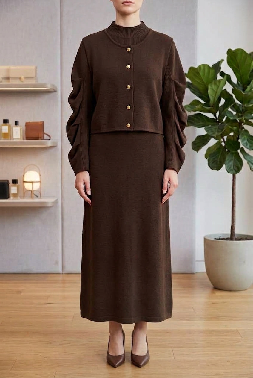WOOLLEN MAXI W WAISTCOAT