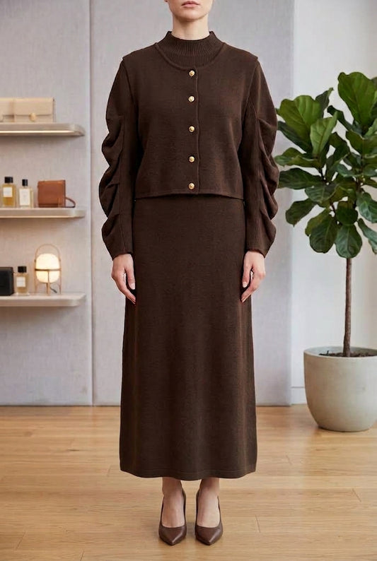 WOOLLEN MAXI W WAISTCOAT