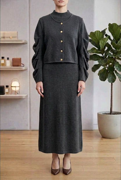 WOOLLEN MAXI W WAISTCOAT